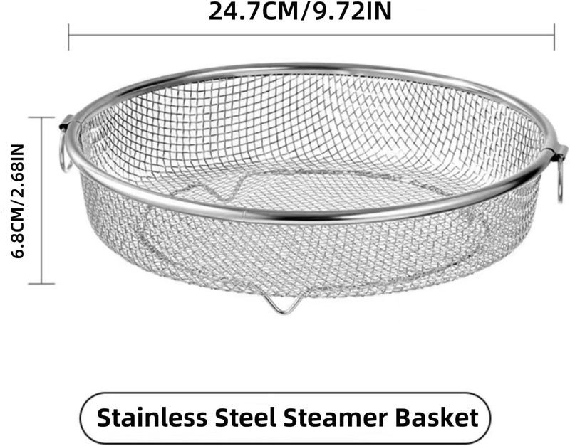 WHBDGP Dishwasher Basket,304 Stainless Steel Dishwasher Silverware Basket,Replacement Utensil Mesh Drain Silverware Holder for Chopstick Fruits,Scoops (Silver, Round) - Image 4